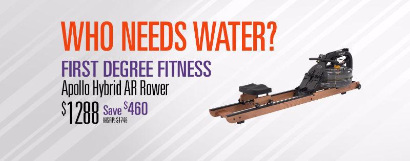 First Degree Fitness Apollo Water Rower @  Fitness Depot