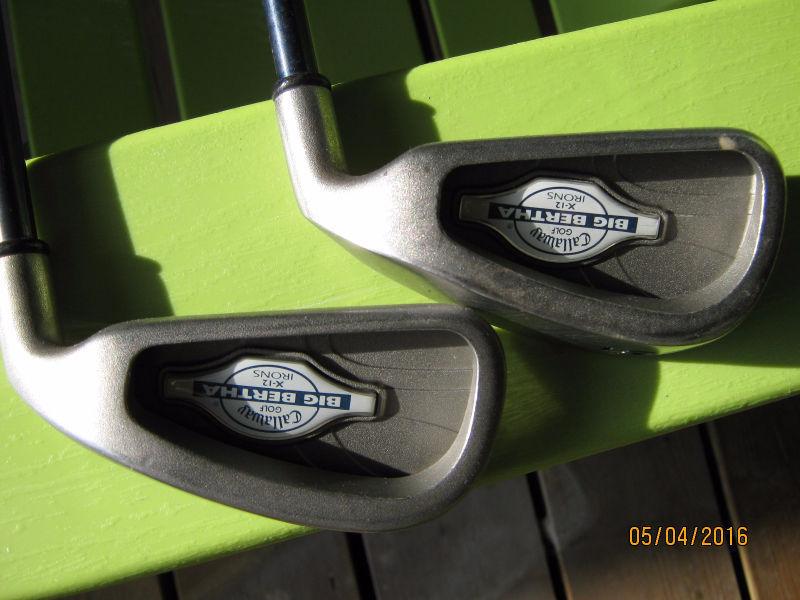 Big Bertha X12 4 and 5 Iron (like new)