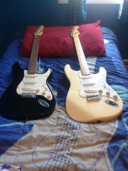 Two electric guitars