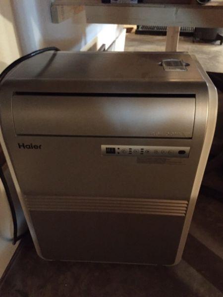 Haier air conditioner. Paid $400 last year. Works perfect