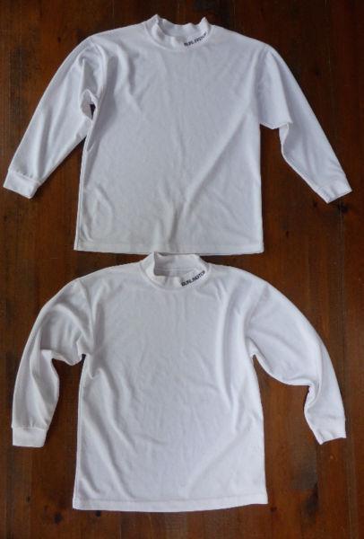 2 KOBE 'Burlington Eagles' Mock Neck Shirts - White