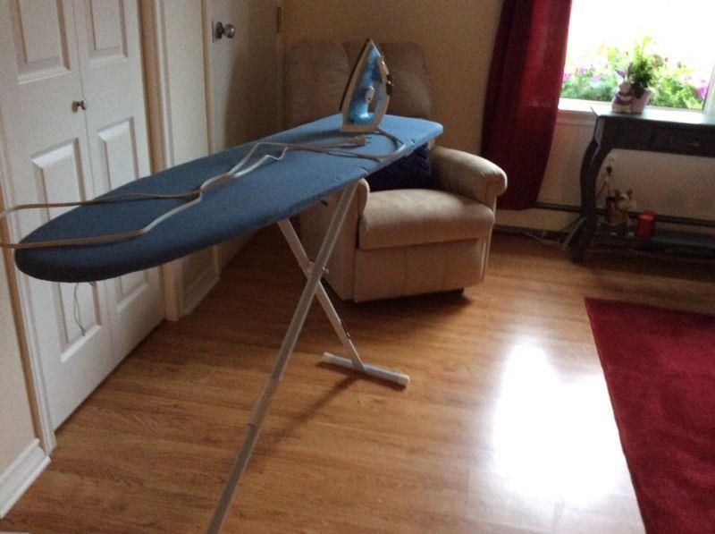 New Iron and Ironing Board