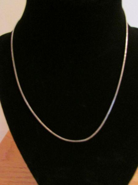 16 inch silver necklace
