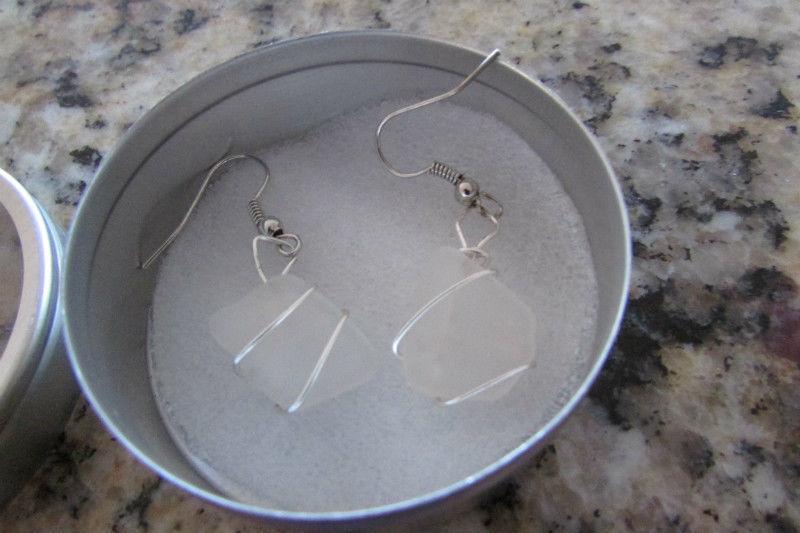 brand new sea-glass earrings