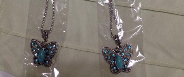 Butterfly necklaces