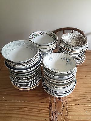 50 mix match antique looking bowls