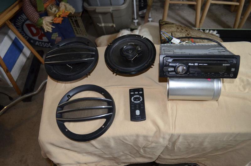 Sony Car stereo and Pioneer 3 way speakers