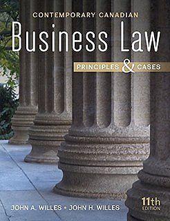 Contemporary Canadian Business Law - 11th Edition