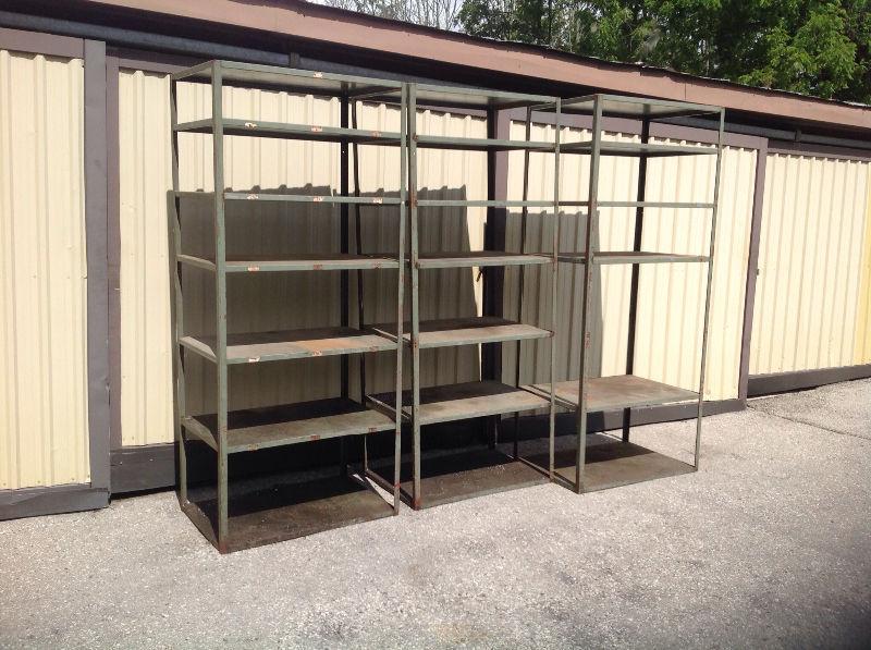 Metal shelving stands shop storage racking units