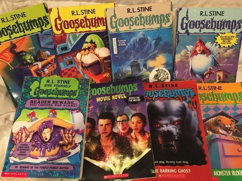 Eight goosebumps books