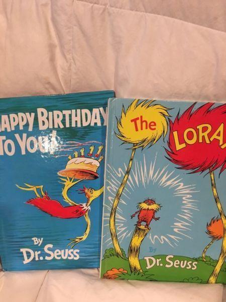 Two large size Dr. Seuss books