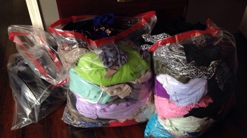 Two and a half bags of women's clothing