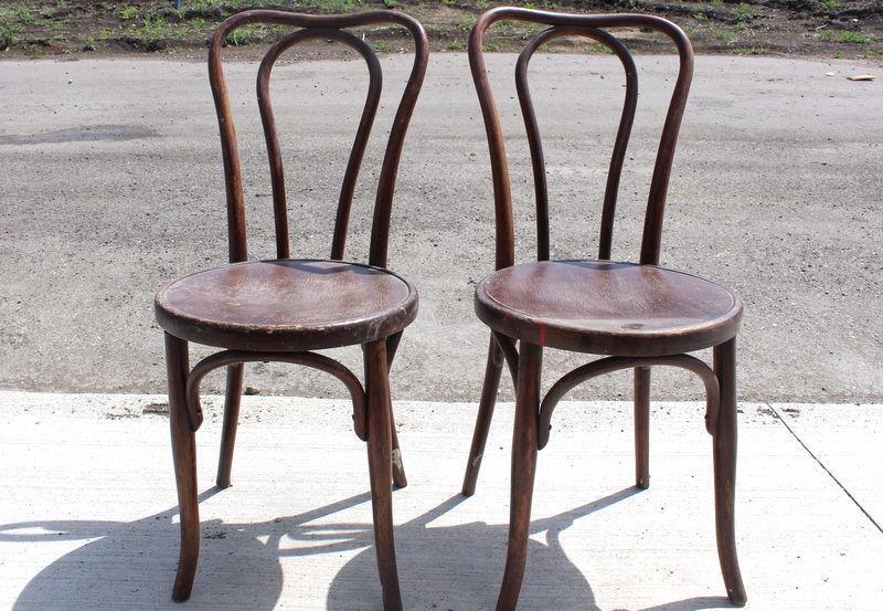 Thonet Style Antique Vintage Art nouveau Fischel Bentwood chair
