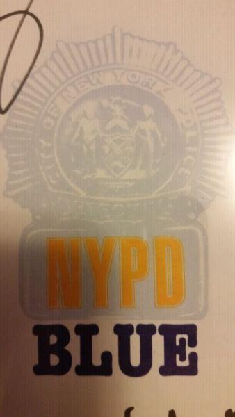 NYPD Script Signed with COA Framed Paid 150 Asking 105 Call