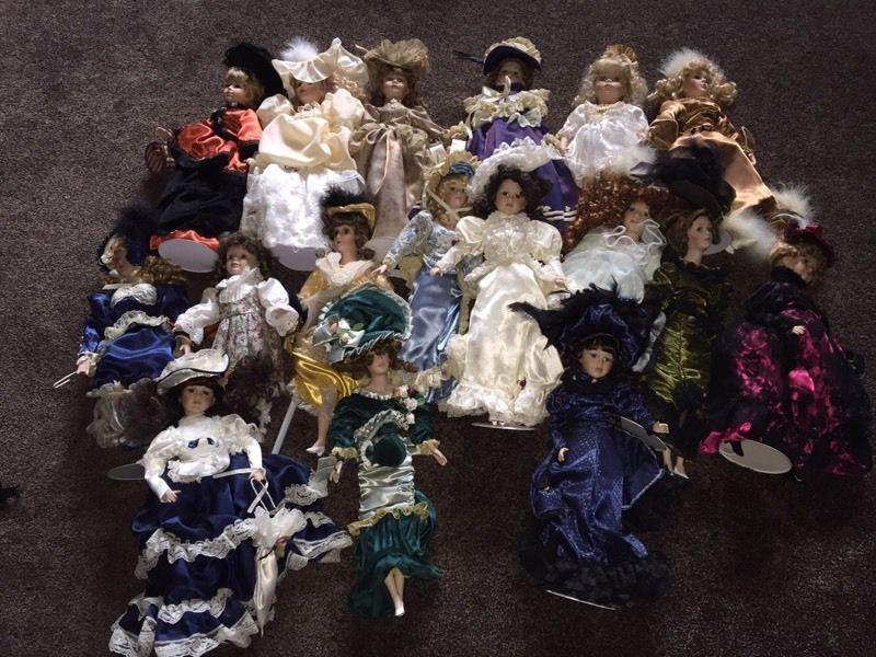 Porcelain doll collection