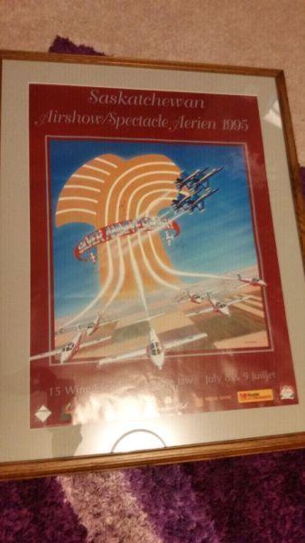 Snowbirds Signed from Moose jaw Air show Larger poster Sellin
