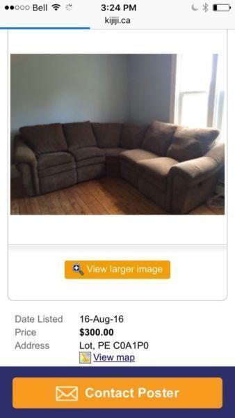 Wanted: WANTED: Sectional couch (good condition)