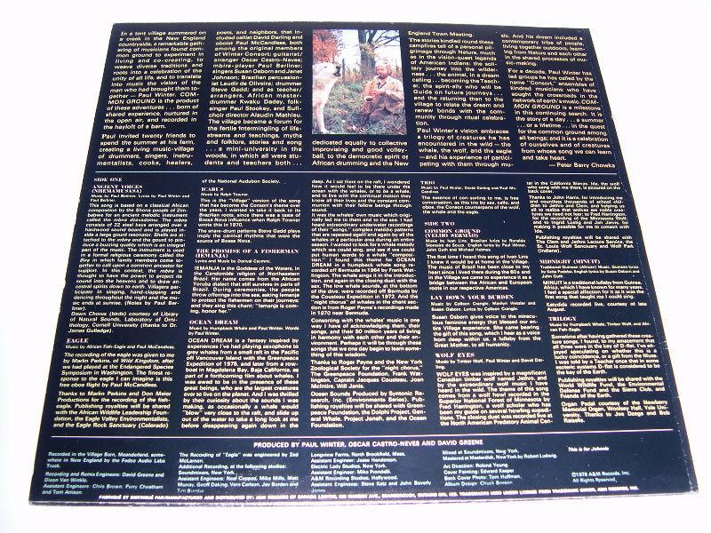 Paul Winter - Common Ground (1977) LP vinyl New Age JAZZ