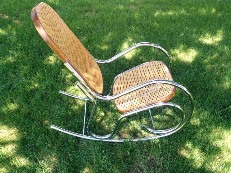 Berçante rockin chair chrome