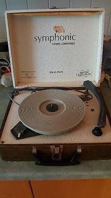 Vintage 1950s-60s Solid State Symphonic portable turntable