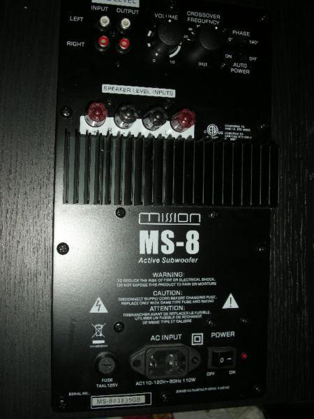 Subwoofer Mission MS-8