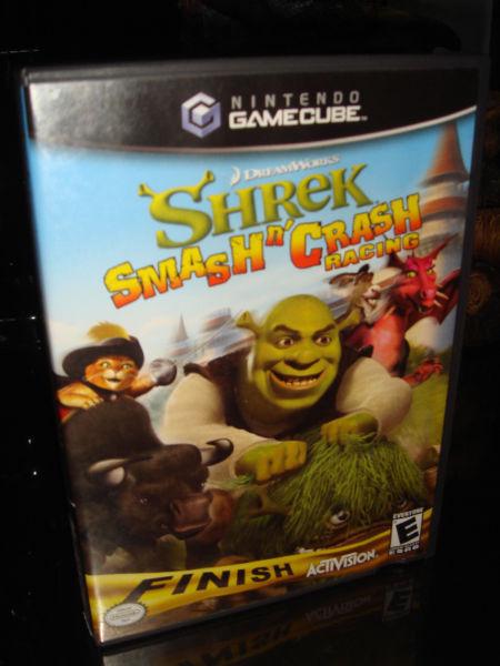 NINTENDO GAMECUBE NGC-SHREK-SMASH AND CRASH KART RACING