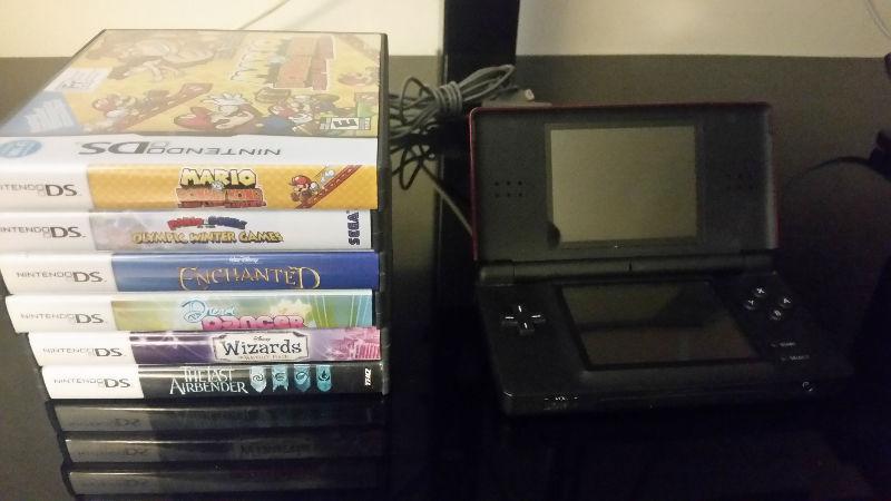 Nintendo DS Lite with 6 games