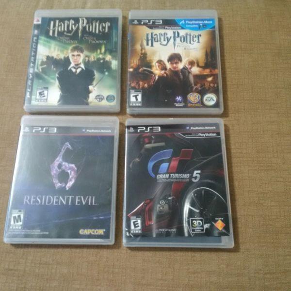 4 PS3 Games--Harry Potter, Resident Evil