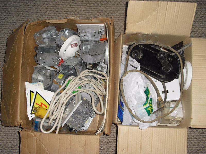 HUGE LOT electicial hardware ceiling fans heater