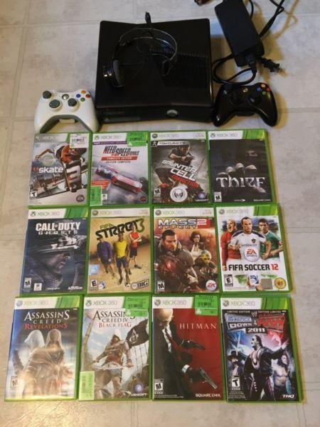 Xbox 360 with 12 games