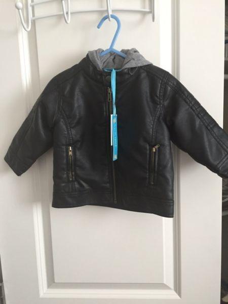 12-18 month leather jacket
