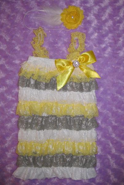baby girl romper for birthday or photos