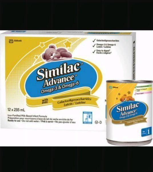 Unopened box of similac advance
