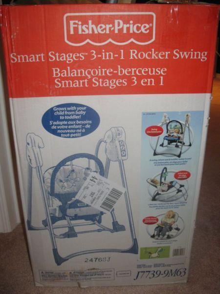Fisher Price Smart Stages 3-in-1 Rocker Swing