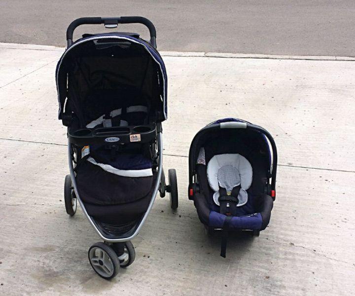 Like New Graco Click Connect Travel System