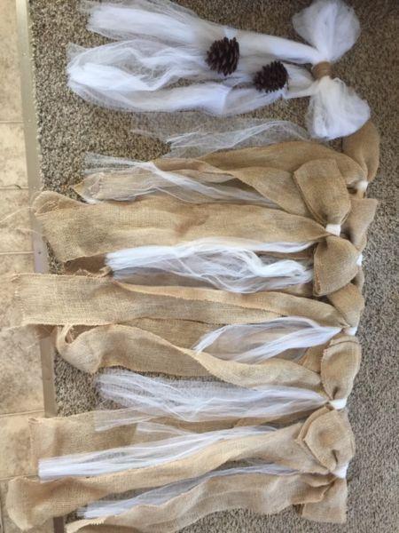 Burlap bows