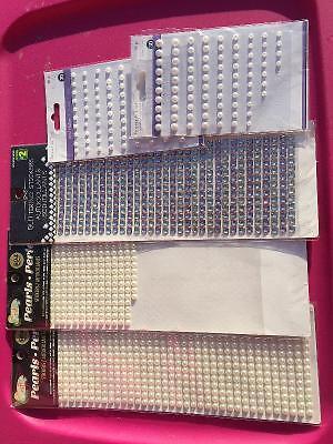 Pearl and glitter 3D stickers