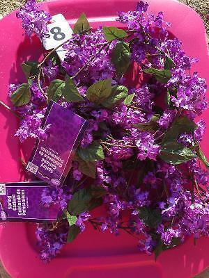 Purple spring garland