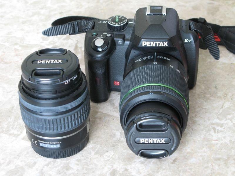 Pentax Kr Digital SLR with 2 lenses