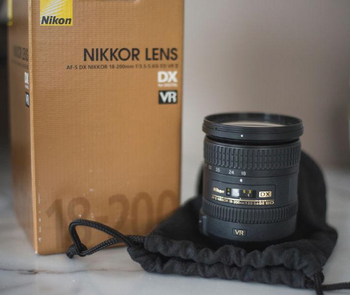 AF-S DX Nikkor 18-200mm F/3.5-5.6G ED VR II Telephoto Lens