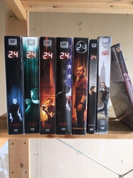 7 seasons of 24 Tv Series DVD's