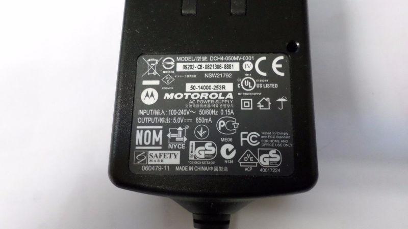 Wanted: Motorola DCH4-050MV-0301 Charging Cord