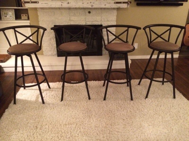 4 swivel bar height stools $100obo