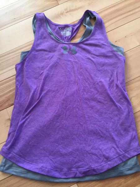 Under armour girls tank top size small