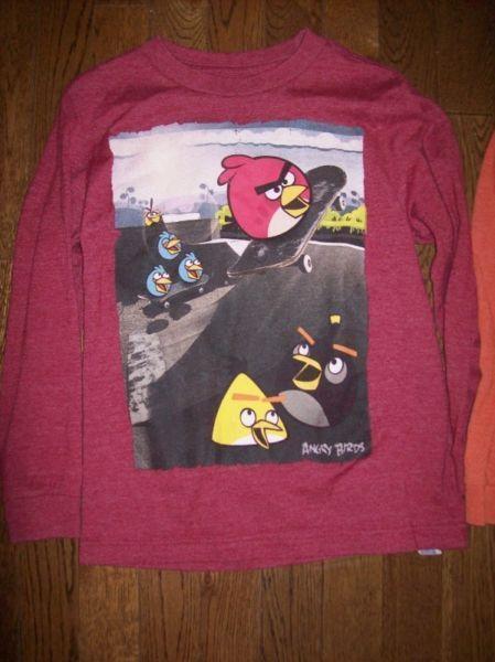 Angry Birds & Spongebob Tops, Boys 6/7