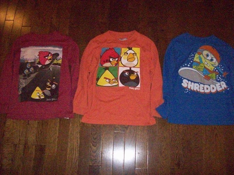 Angry Birds & Spongebob Tops, Boys 6/7