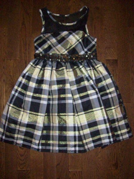 Girls Plaid Dress 6-6X