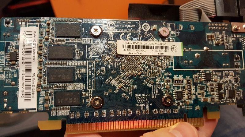 Radeon HD5570 1GB DDR3 V/D/HDMI Video Card