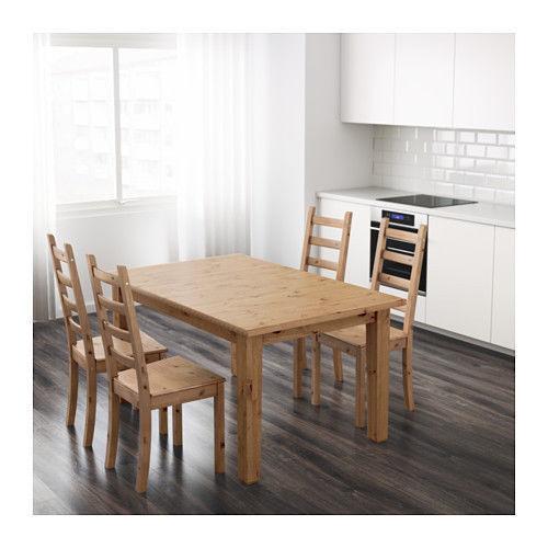 1 year new solid pine STORNÄS(Ikea) Extendable dining table