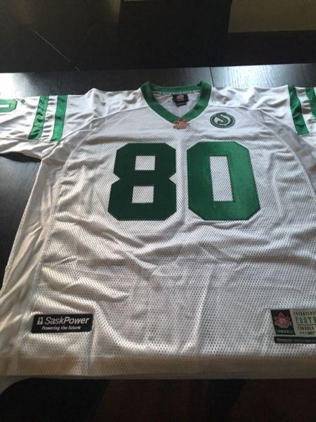 #80 Roughriders Jersey (XL) - signed and brand new